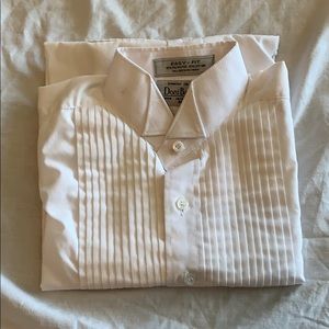 DoniBarassi Boys White Dress Shirt Size BL